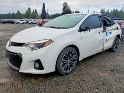 2014 Toyota COROLLA S Plus, white — VIN 2T1BURHE6EC095064, Copart