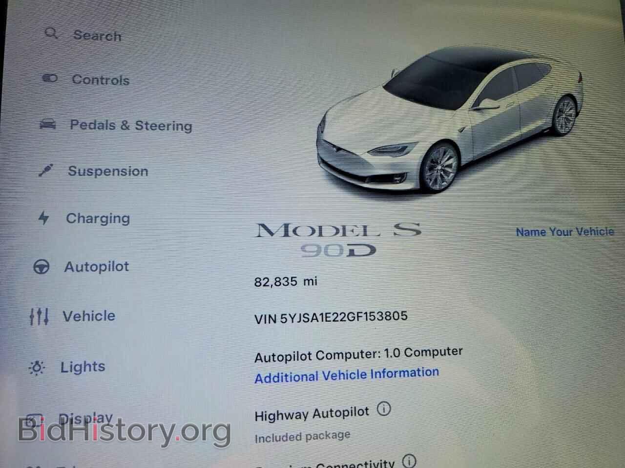2016 TESLA MODEL S - VIN: 5YJSA1E22GF153805 - Фото 9