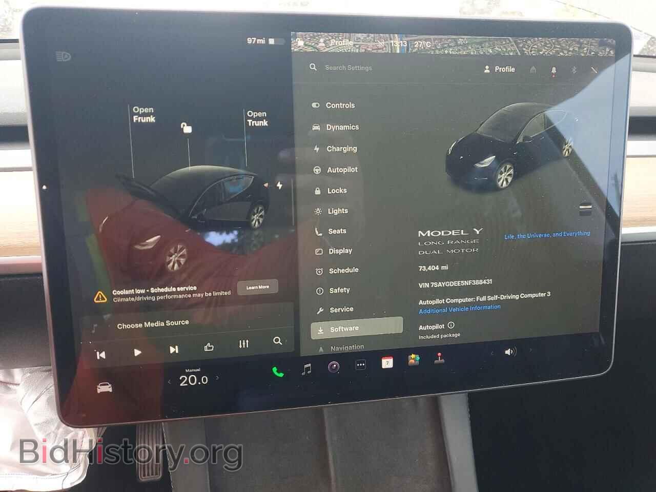 2022 TESLA MODEL Y - VIN: 7SAYGDEE5NF388431 - Photo 9