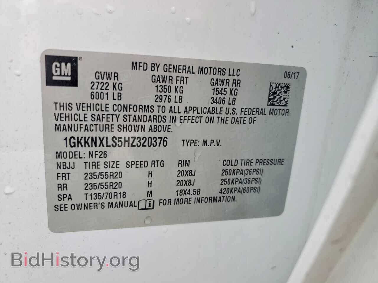 2017 GMC ACADIA DEN - VIN: 1GKKNXLS5HZ320376 - Фото 13