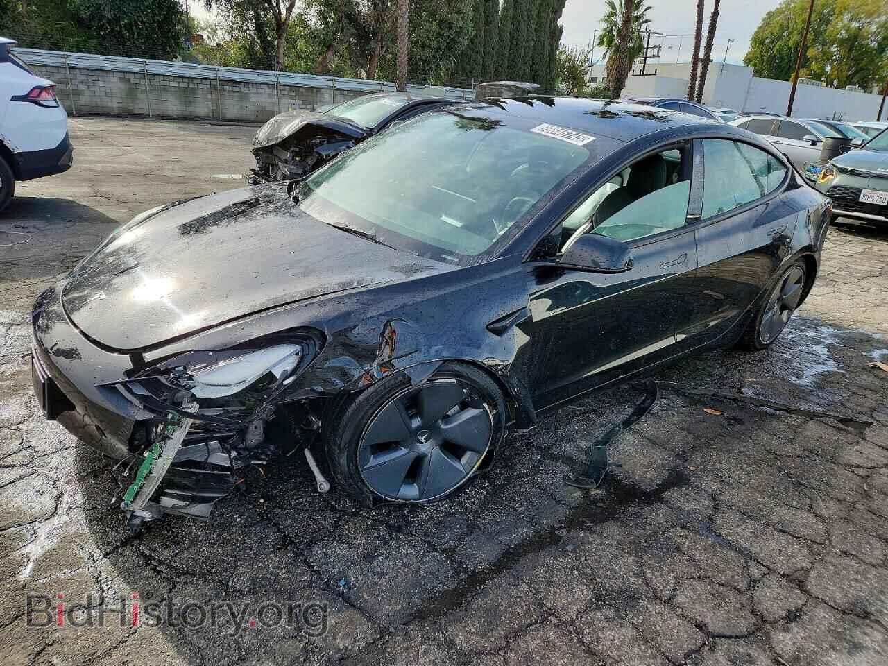 Photo 5YJ3E1EB6NF297928 - TESLA MODEL 3 2022
