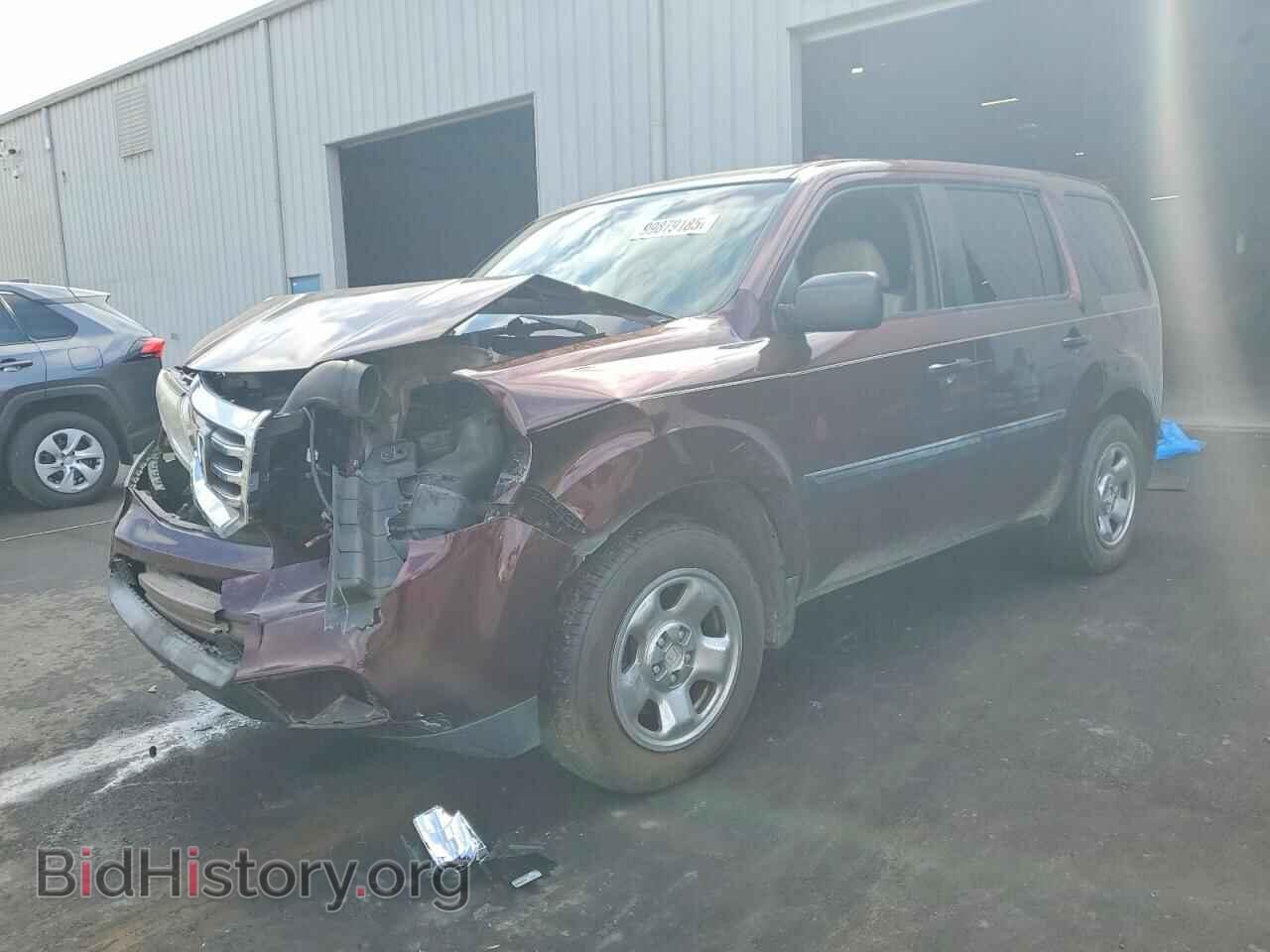Photo 5FNYF3H25CB016287 - HONDA PILOT 2012
