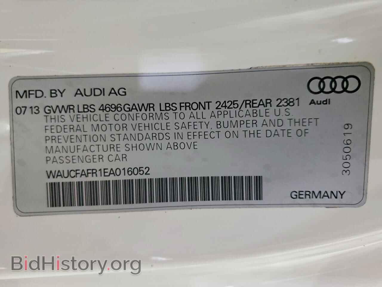 2014 AUDI A5 - VIN: WAUCFAFR1EA016052 - Photo 13