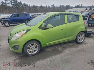 2014 Chevrolet SPARK 1LT, зеленый — VIN KL8CC6S95EC494504, Copart