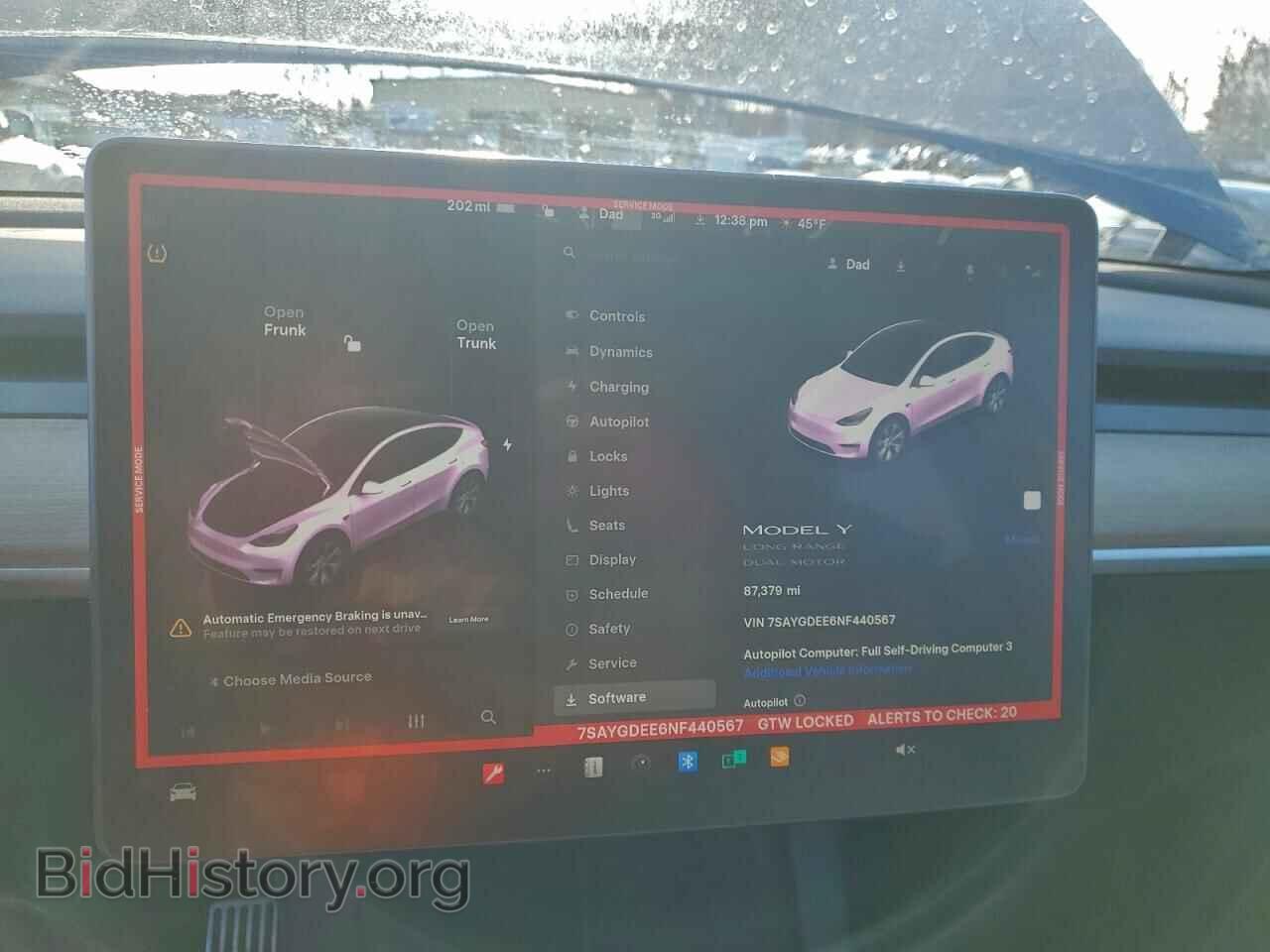 2022 TESLA MODEL Y - VIN: 7SAYGDEE6NF440567 - Фото 9