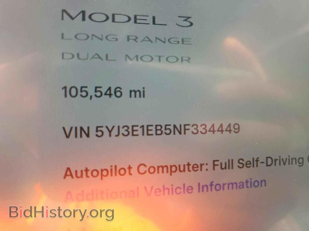 2022 TESLA MODEL 3 - VIN: 5YJ3E1EB5NF334449 - Photo 9