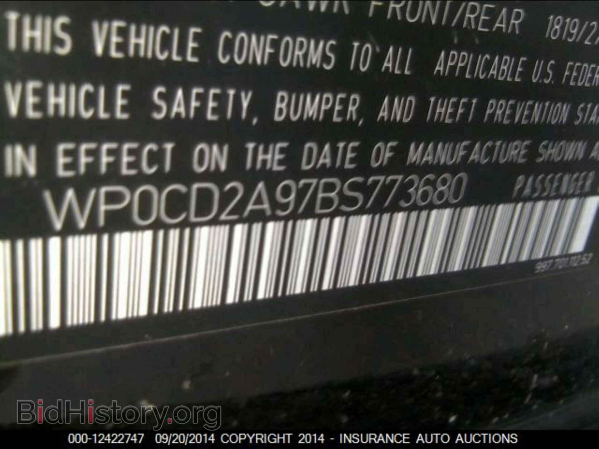 2011 Porsche 911 - VIN: WP0CD2A97BS773680 - Фото 9