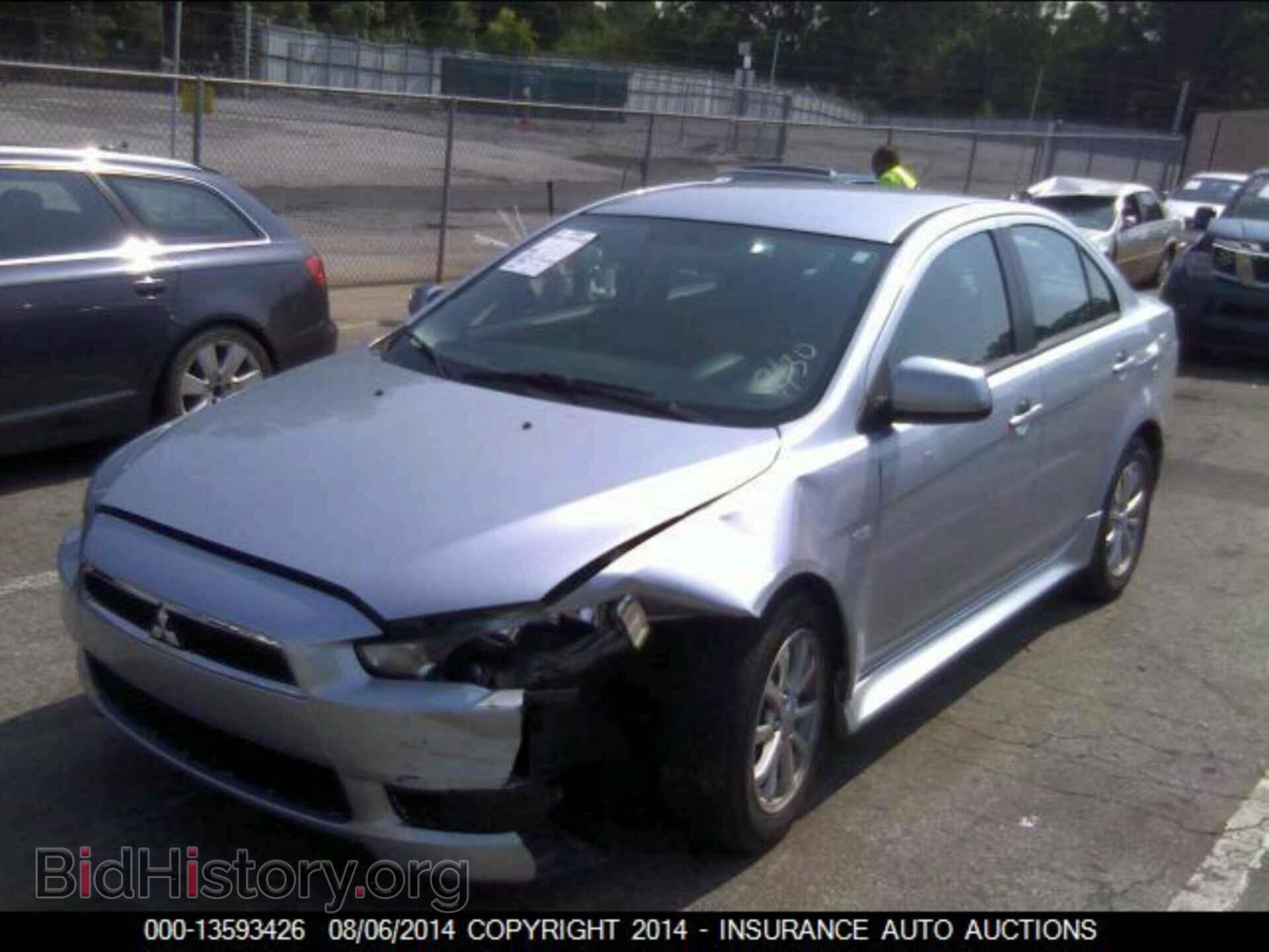 2013 Mitsubishi Lancer - VIN: JA32U2FU3DU001725 - Фото 2