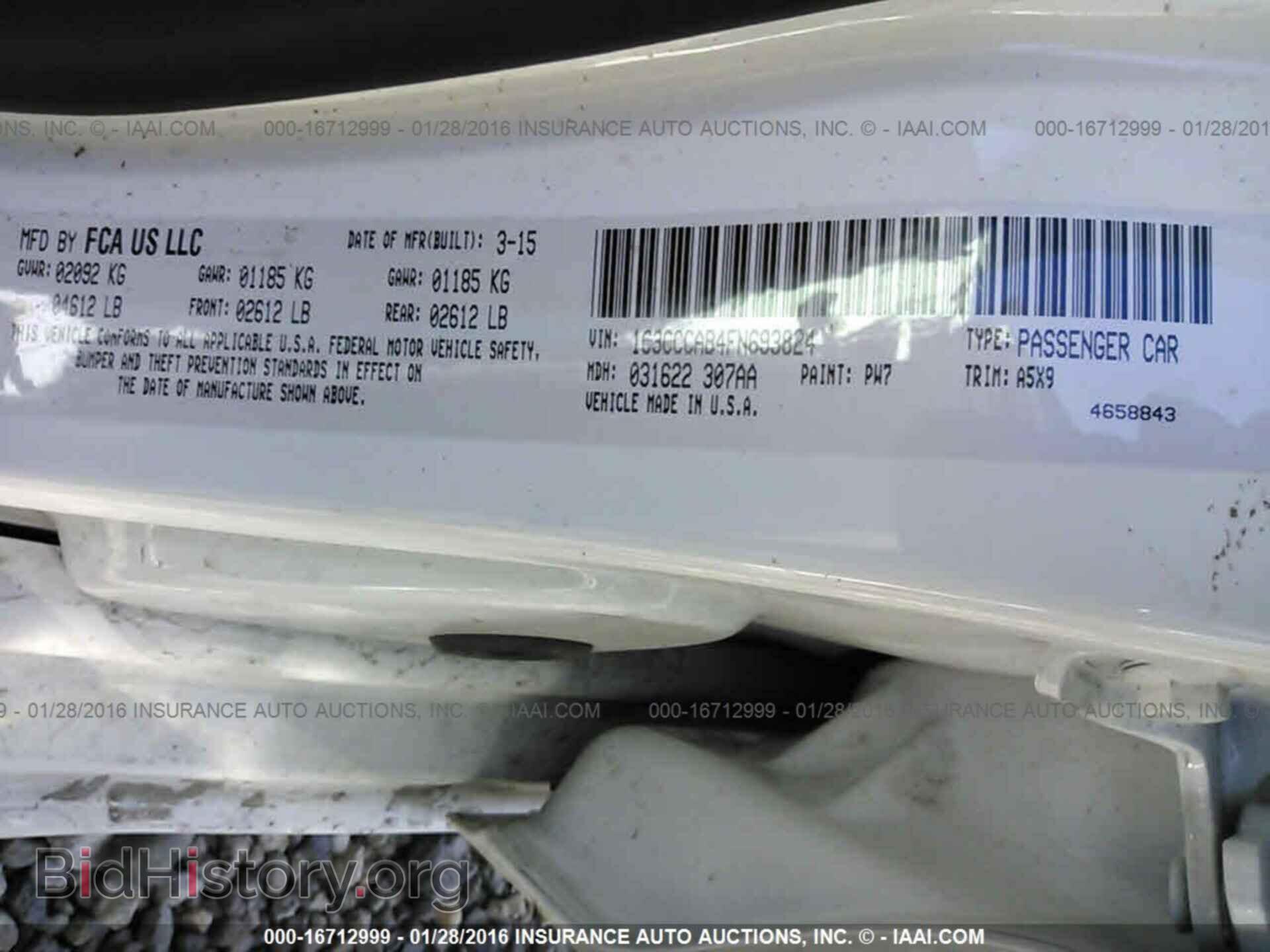 2015 Chrysler 200 - VIN: 1C3CCCAB4FN693824 - Photo 9