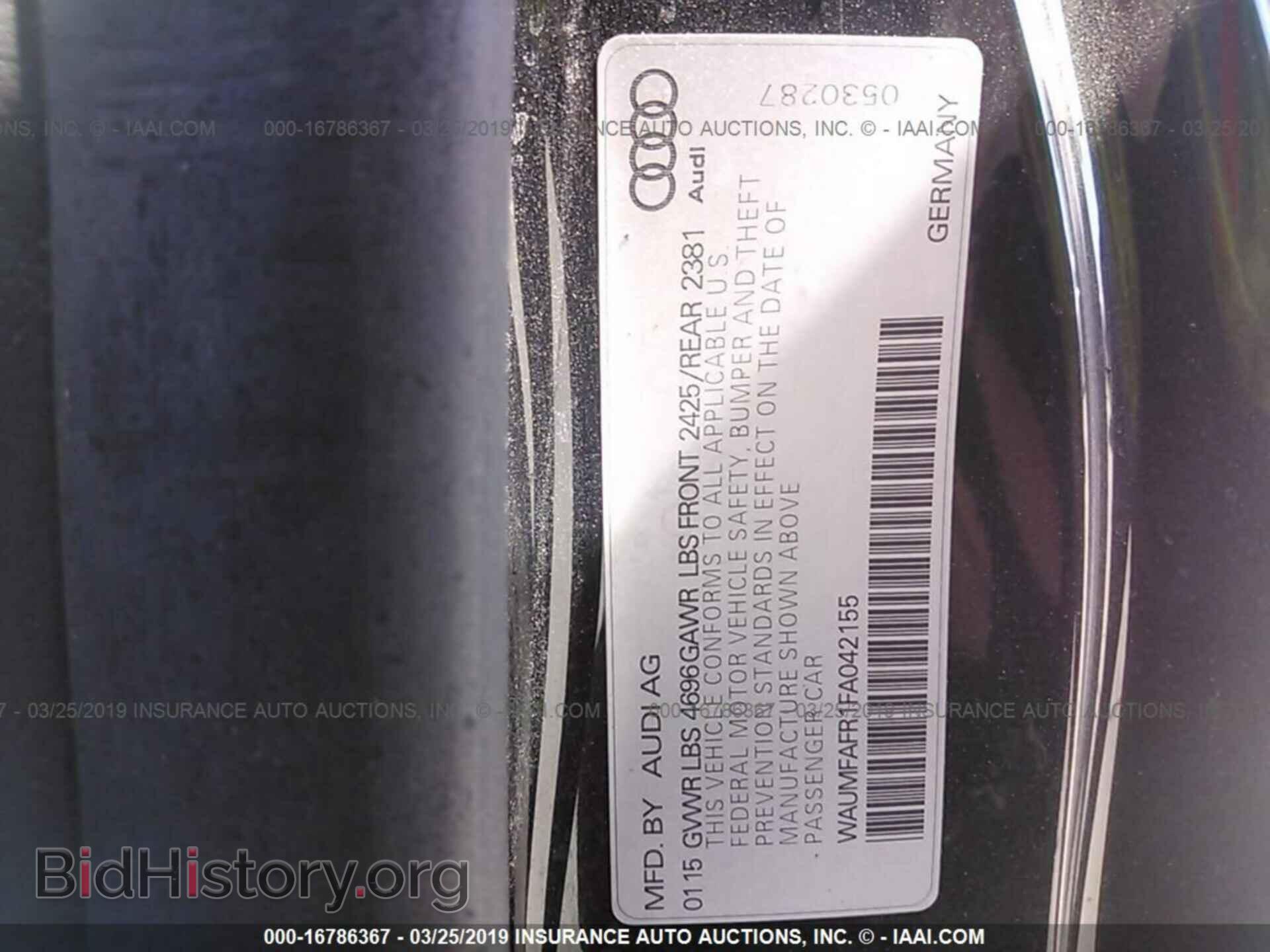 2015 AUDI A5 - VIN: WAUMFAFR1FA042155 - Photo 9