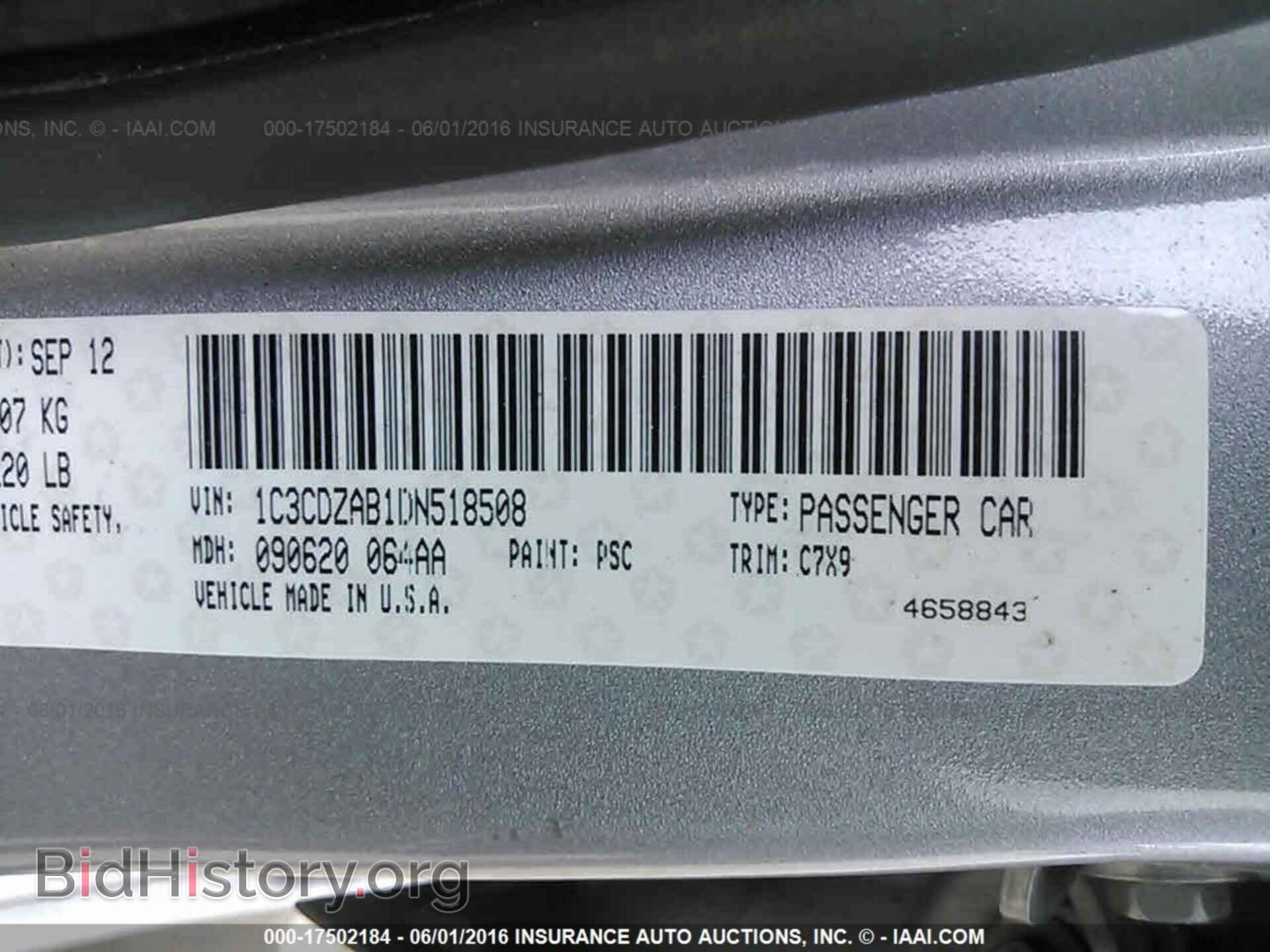 2013 DODGE AVENGER - VIN: 1C3CDZAB1DN518508 - Photo 9