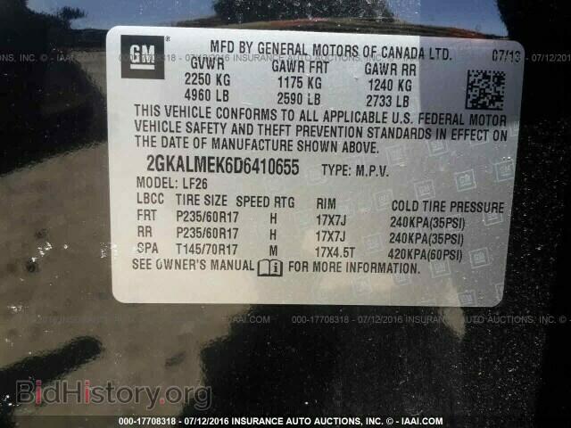 2013 Gmc Terrain - VIN: 2GKALMEK6D6410655 - Photo 9