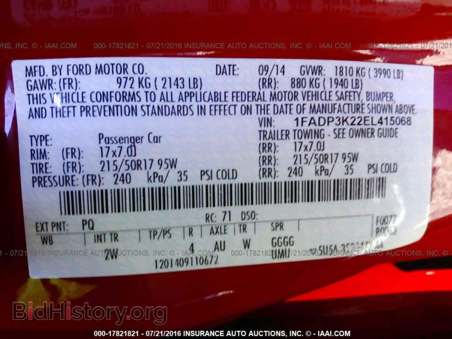 2014 Ford Focus - VIN: 1FADP3K22EL415068 - Photo 9