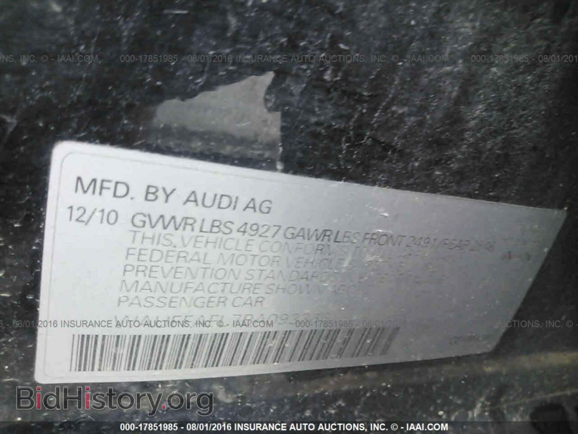 2011 Audi A4 - VIN: WAUFFAFL7BA093366 - Photo 9