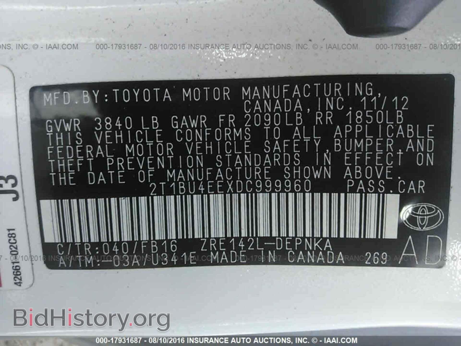 2013 Toyota Corolla - VIN: 2T1BU4EEXDC999960 - Photo 9