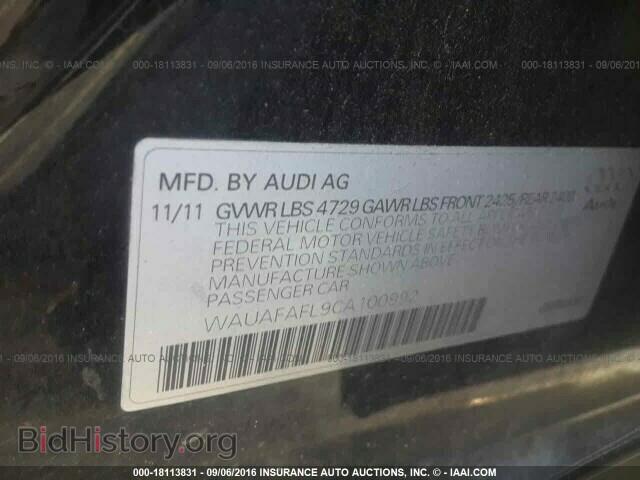 2012 Audi A4 - VIN: WAUAFAFL9CA100992 - Фото 9
