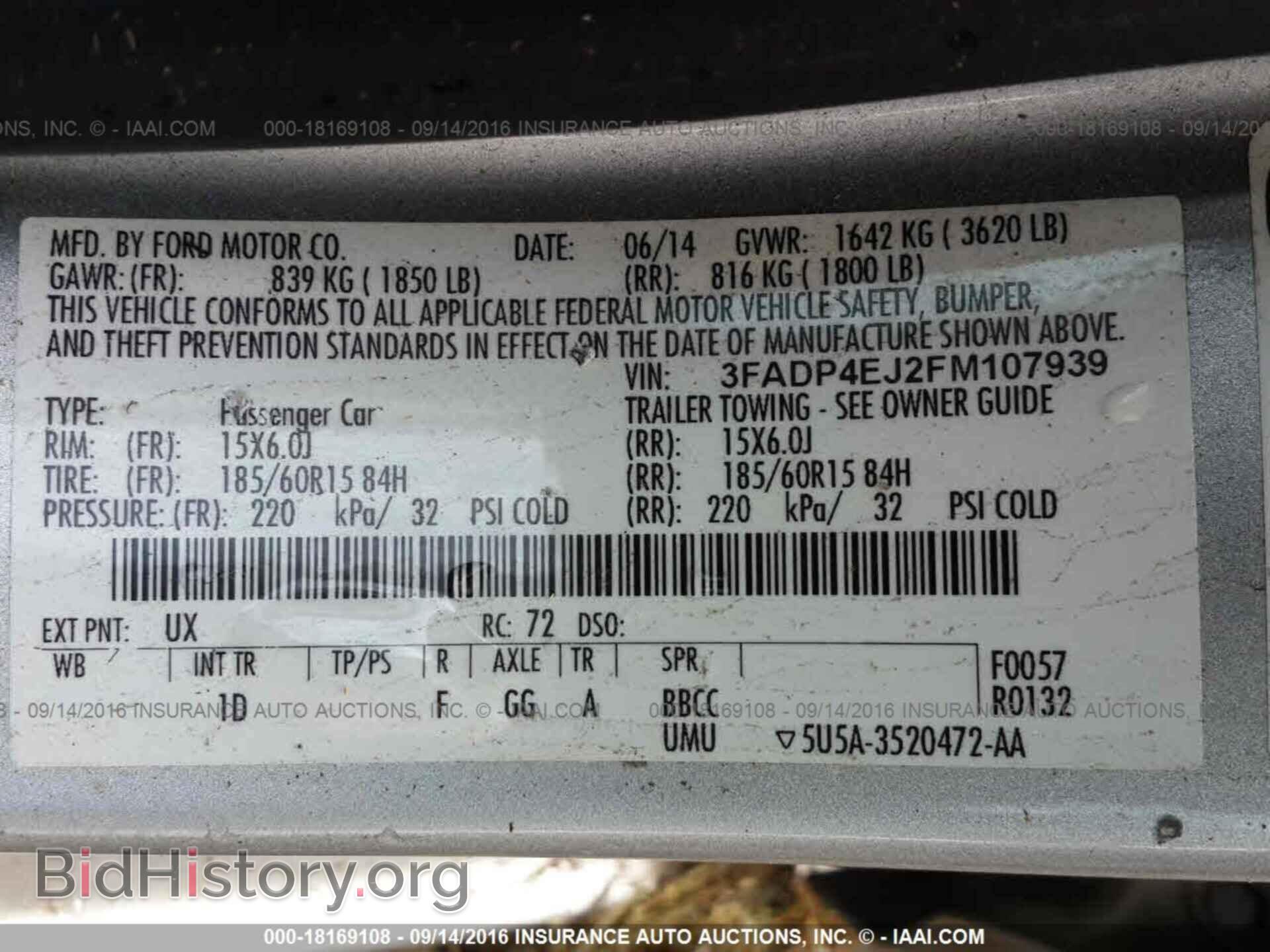 2015 Ford Fiesta - VIN: 3FADP4EJ2FM107939 - Photo 9