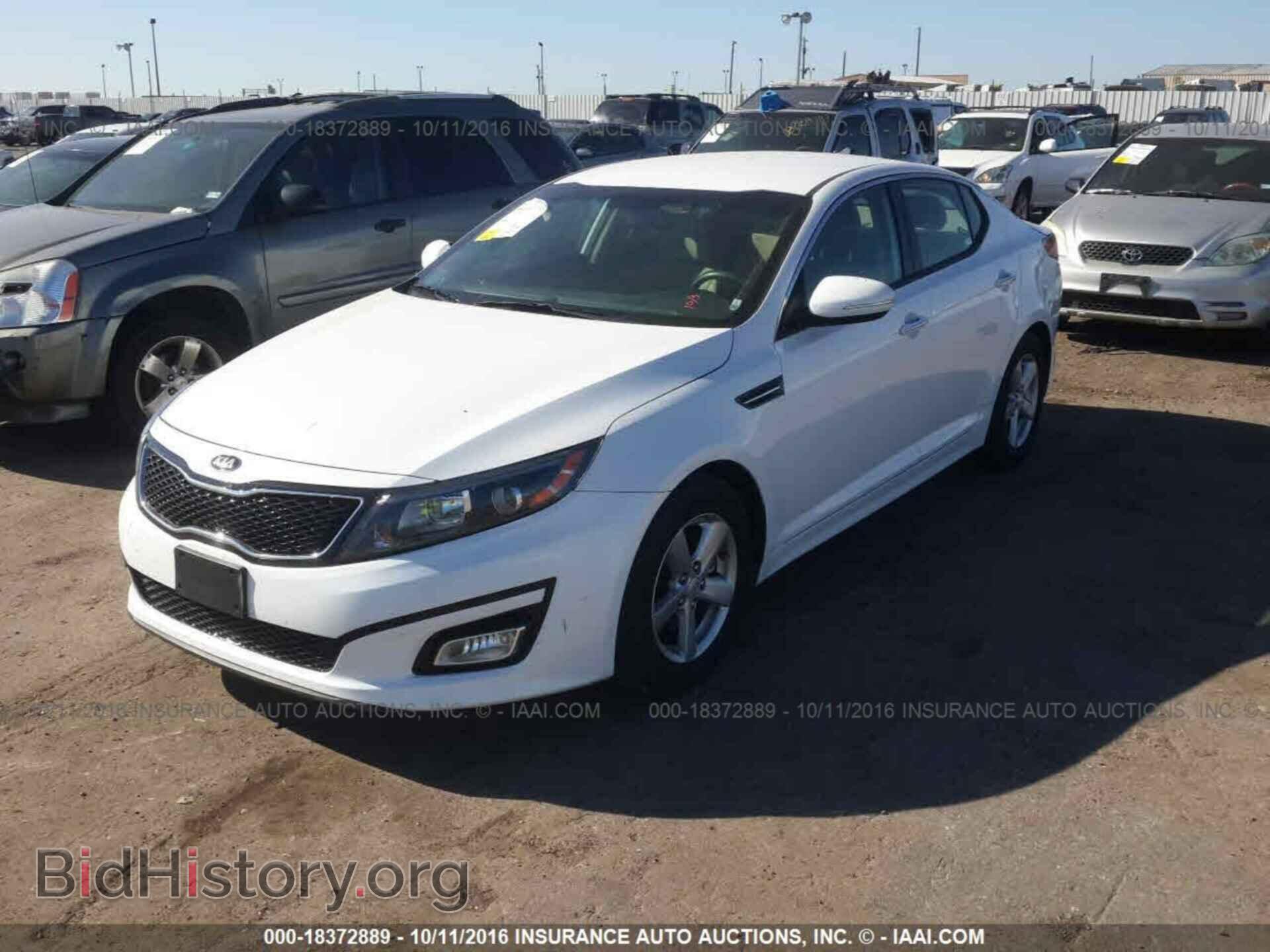 2015 Kia Optima - VIN: 5XXGM4A76FG439801 - Фото 2