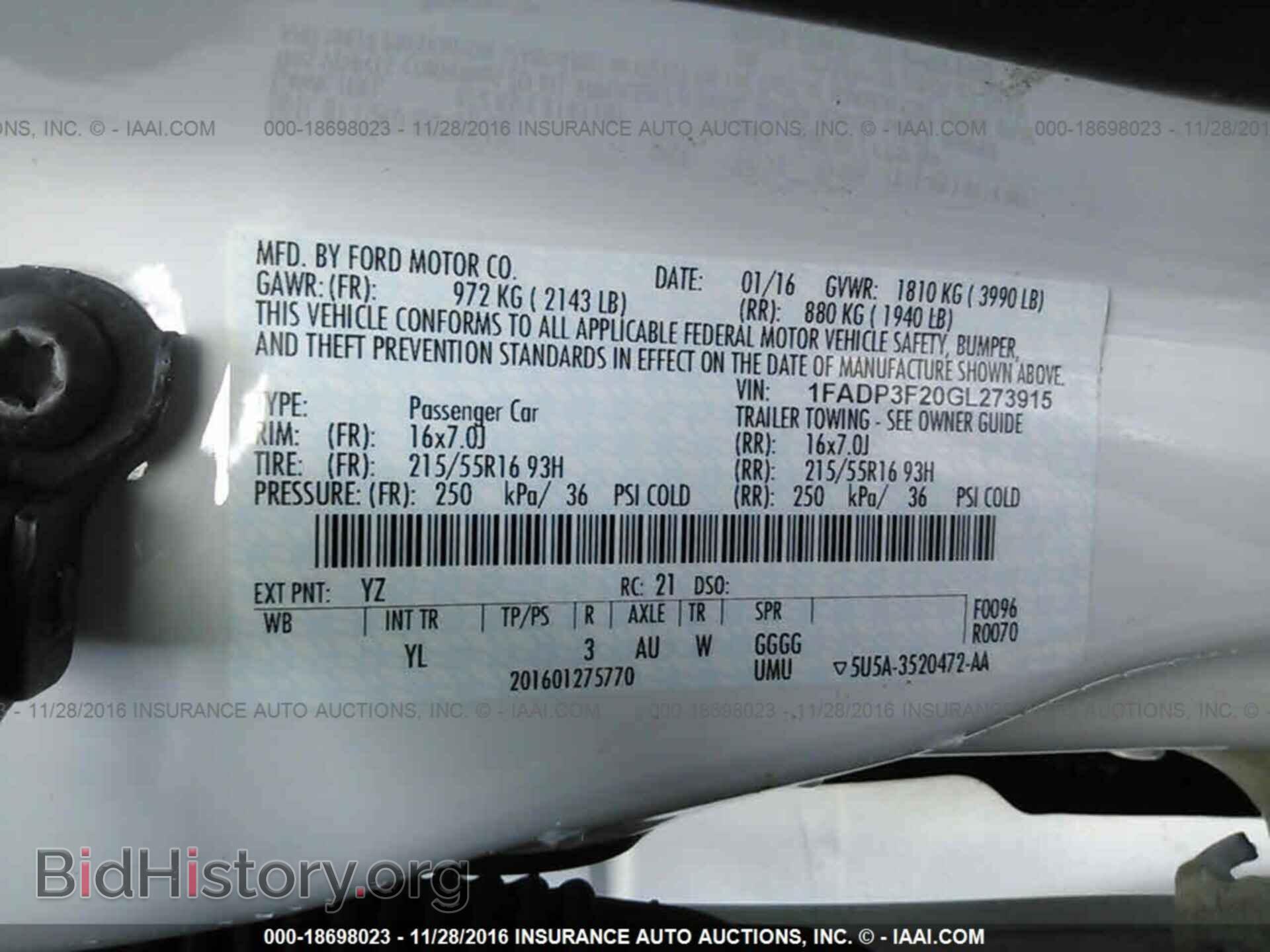 2016 Ford Focus - VIN: 1FADP3F20GL273915 - Photo 9