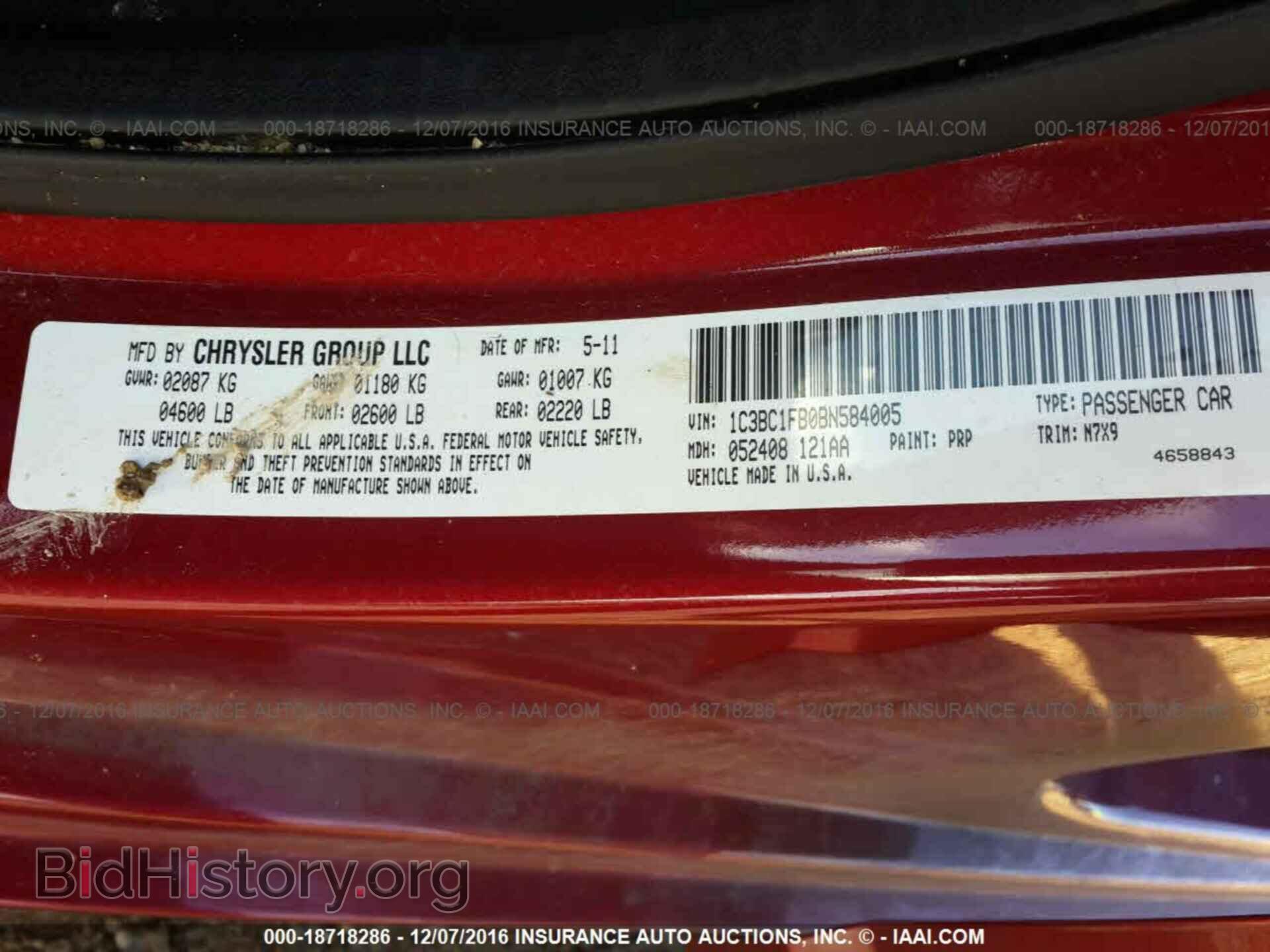 2011 Chrysler 200 - VIN: 1C3BC1FB0BN584005 - Photo 9