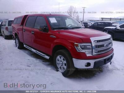 2014 Ford F150, красный — VIN 1FTFW1EF9EFB86461, IAAI