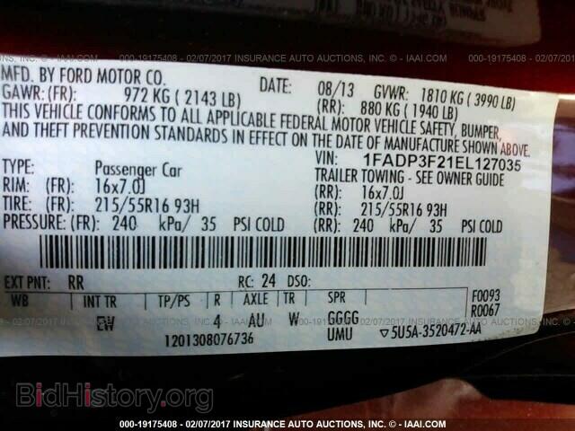 2014 Ford Focus - VIN: 1FADP3F21EL127035 - Фото 9