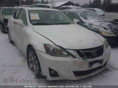 2012 Lexus IS, white — VIN JTHCF5C27C2035762, IAAI