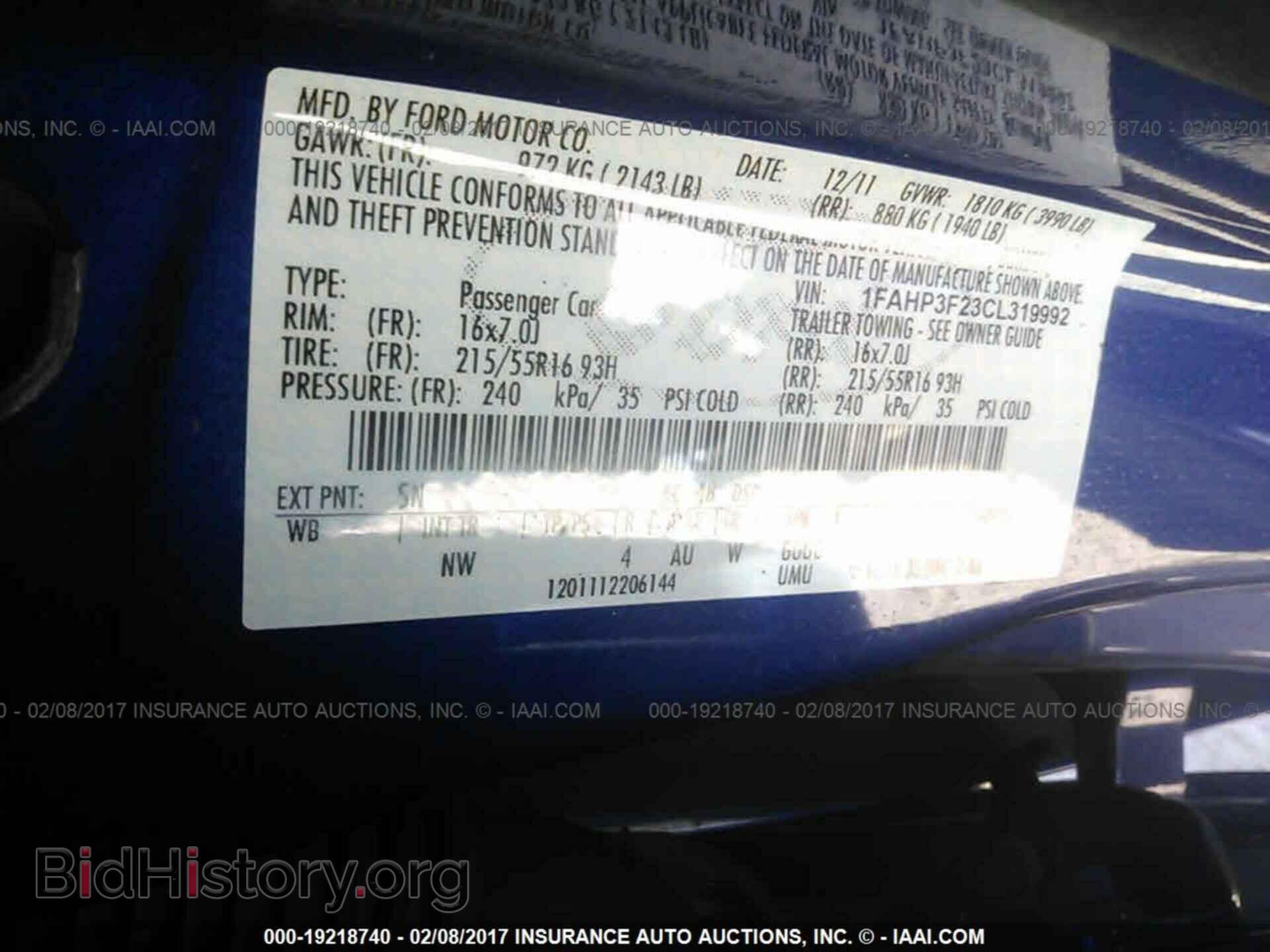 2012 Ford Focus - VIN: 1FAHP3F23CL319992 - Photo 9