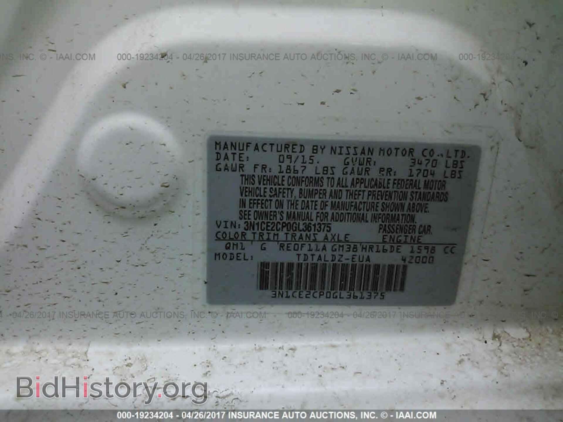 2016 Nissan Versa note - VIN: 3N1CE2CP0GL361375 - Photo 9