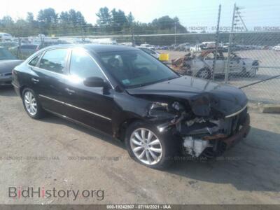2007 Hyundai AZERA SE/Limited, черный — VIN KMHFC46F57A145104, IAAI