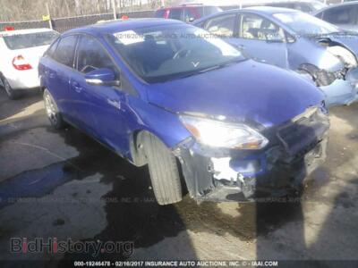 2014 Ford FOCUS, синий — VIN 1FADP3F29EL349158, IAAI