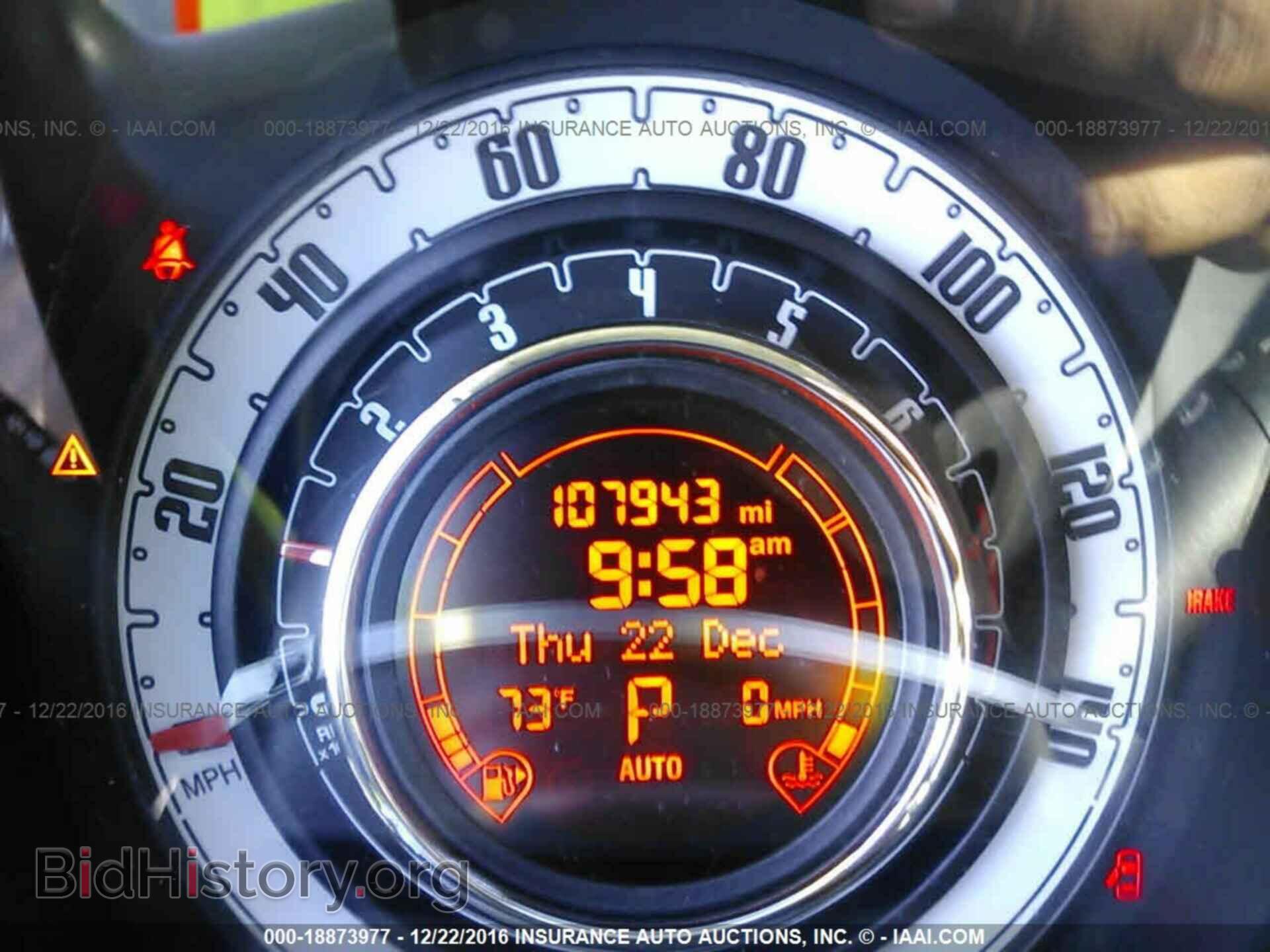2012 FIAT 500 - VIN: 3C3CFFAR3CT124626 - Фото 7