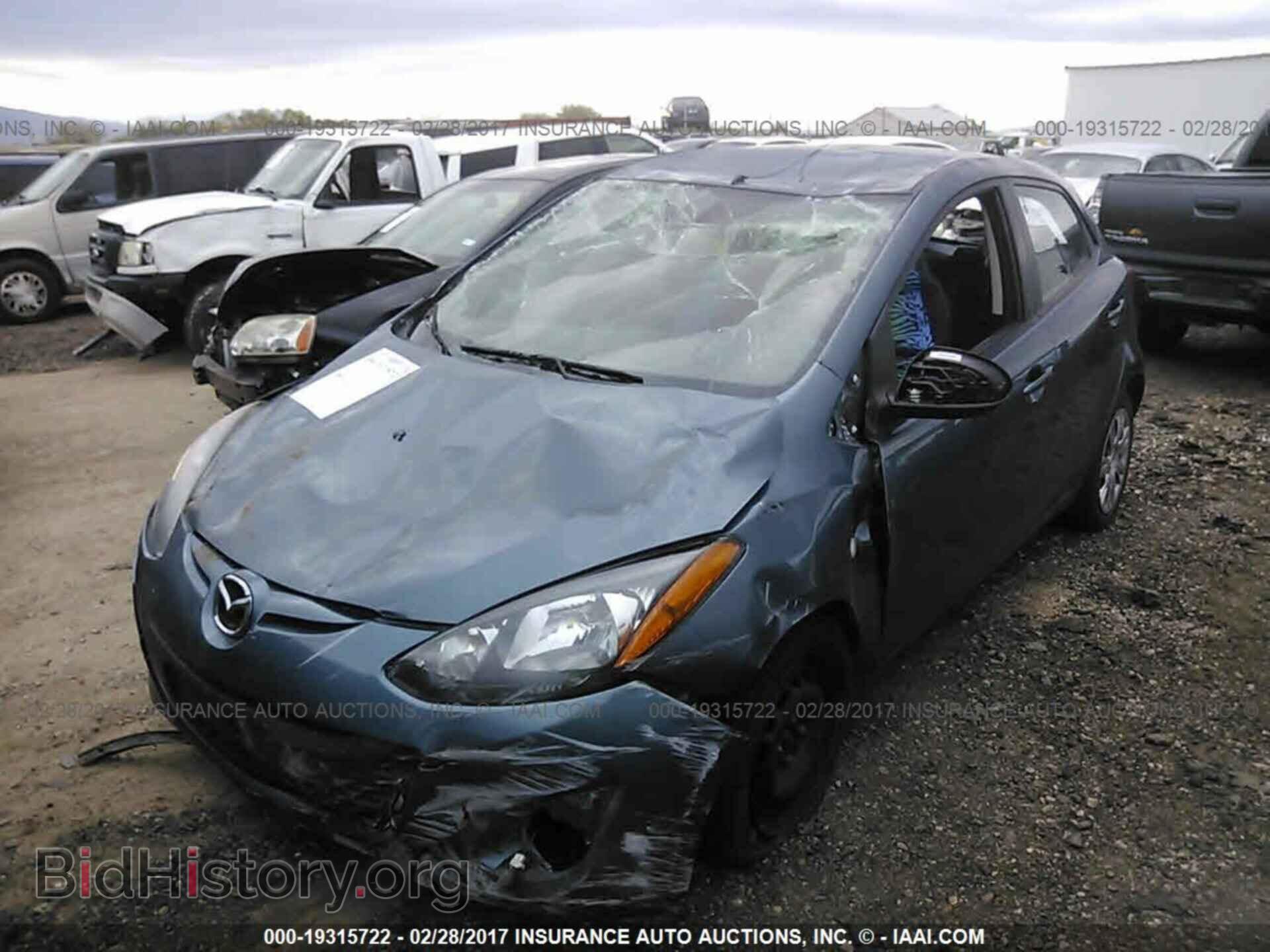 2014 MAZDA MAZDA2 - VIN: JM1DE1KYXE0181370 - Фото 2