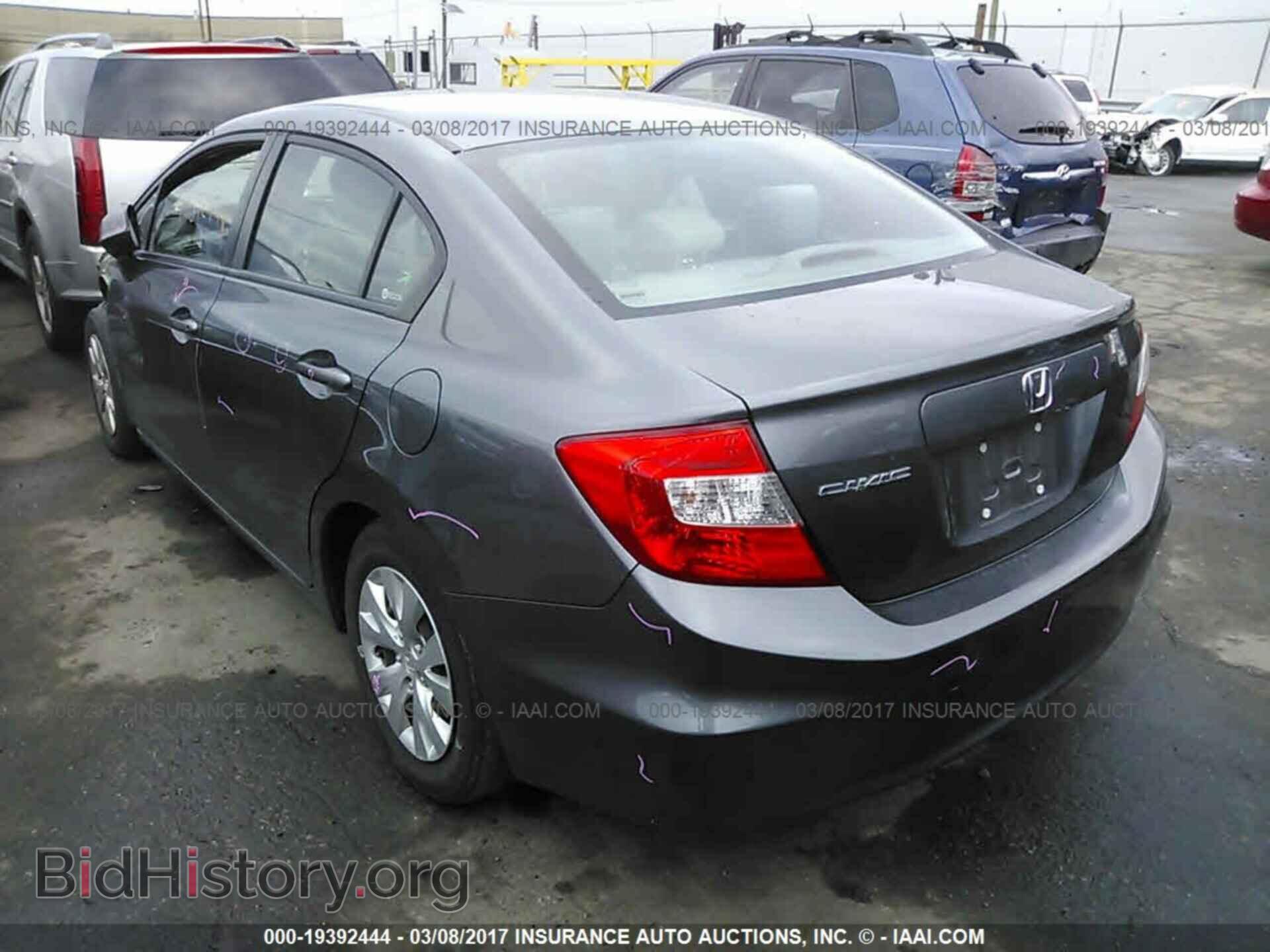 2012 Honda Civic - VIN: 2HGFB2F52CH300496 - Фото 3