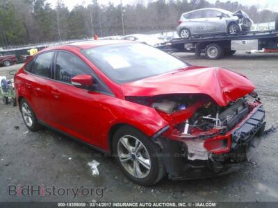 2014 Ford FOCUS, красный — VIN 1FADP3F23EL359779, IAAI