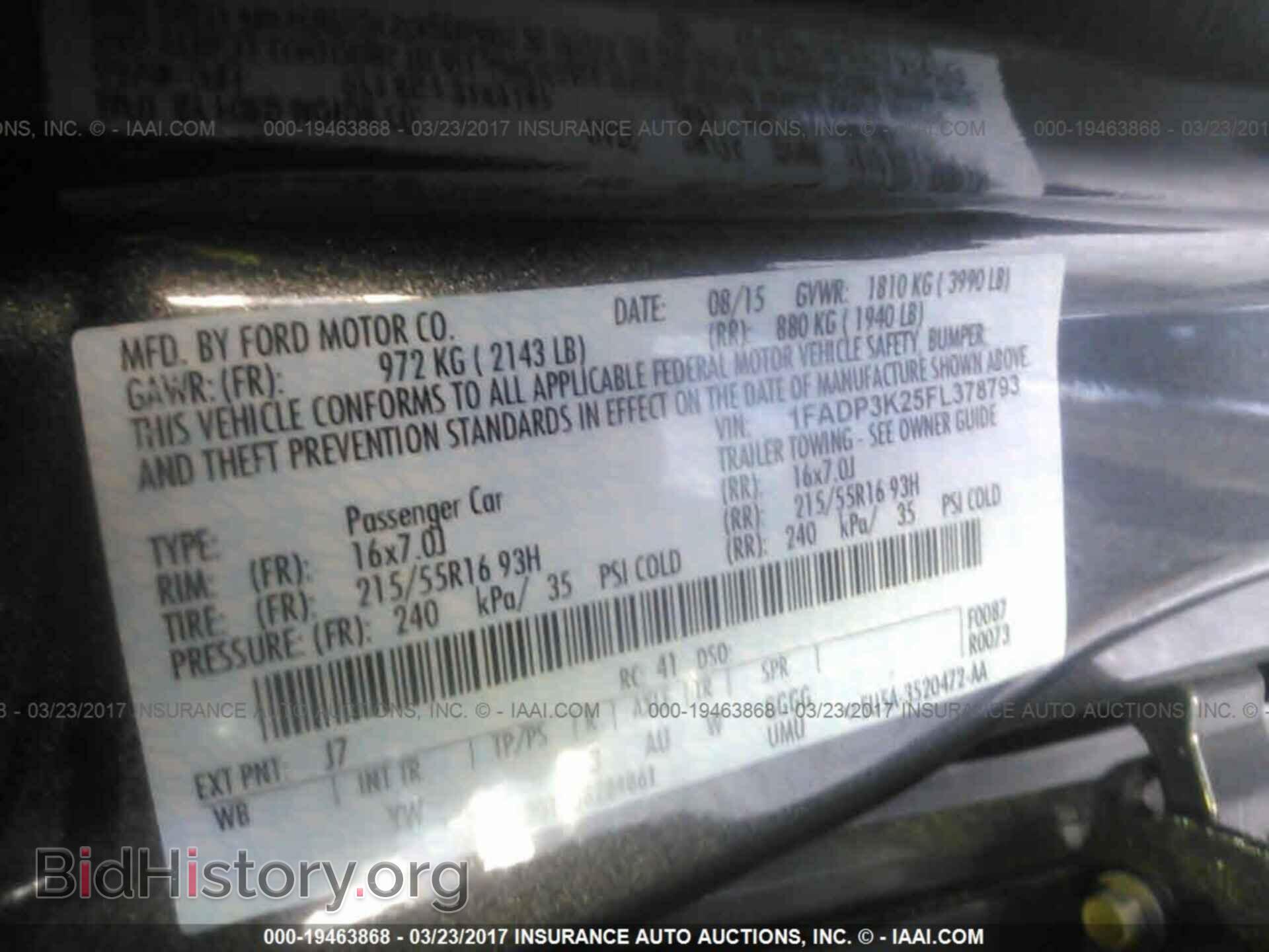 2015 Ford Focus - VIN: 1FADP3K25FL378793 - Фото 9