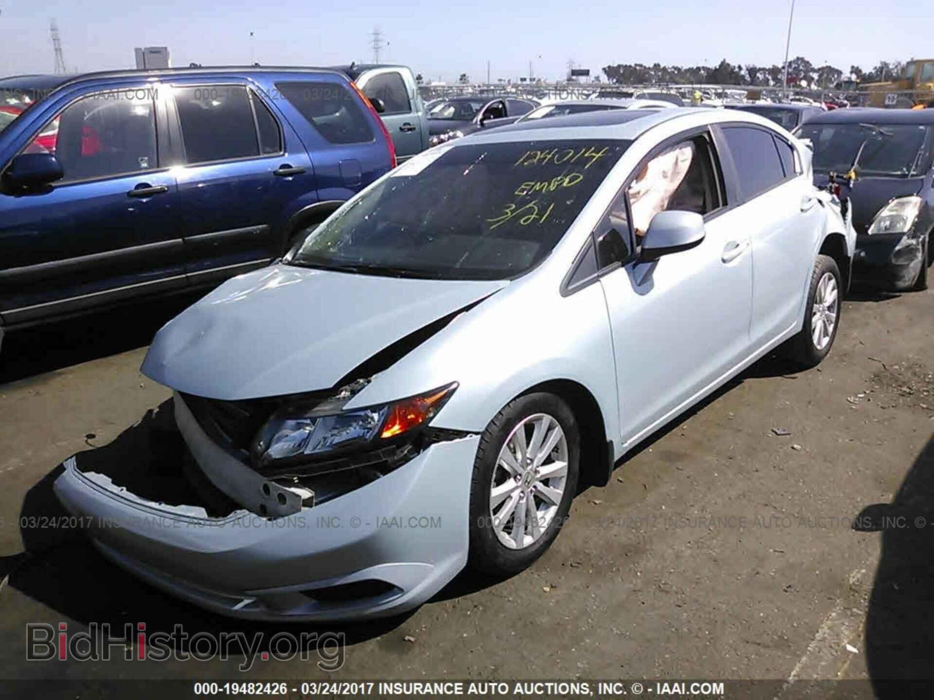 2012 Honda Civic - VIN: 19XFB2F86CE348796 - Фото 2