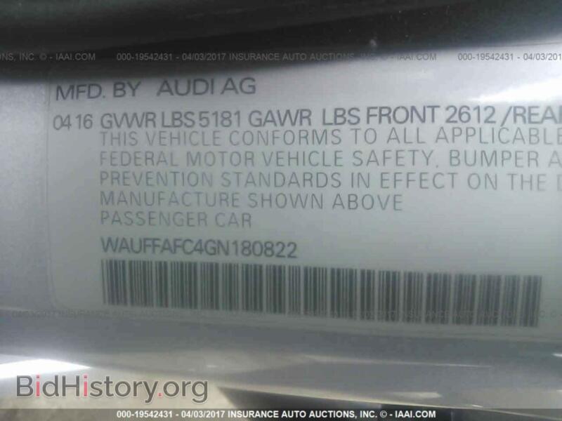 2016 Audi A6 (VIN WAUFFAFC4GN180822) — фото 9 из 10