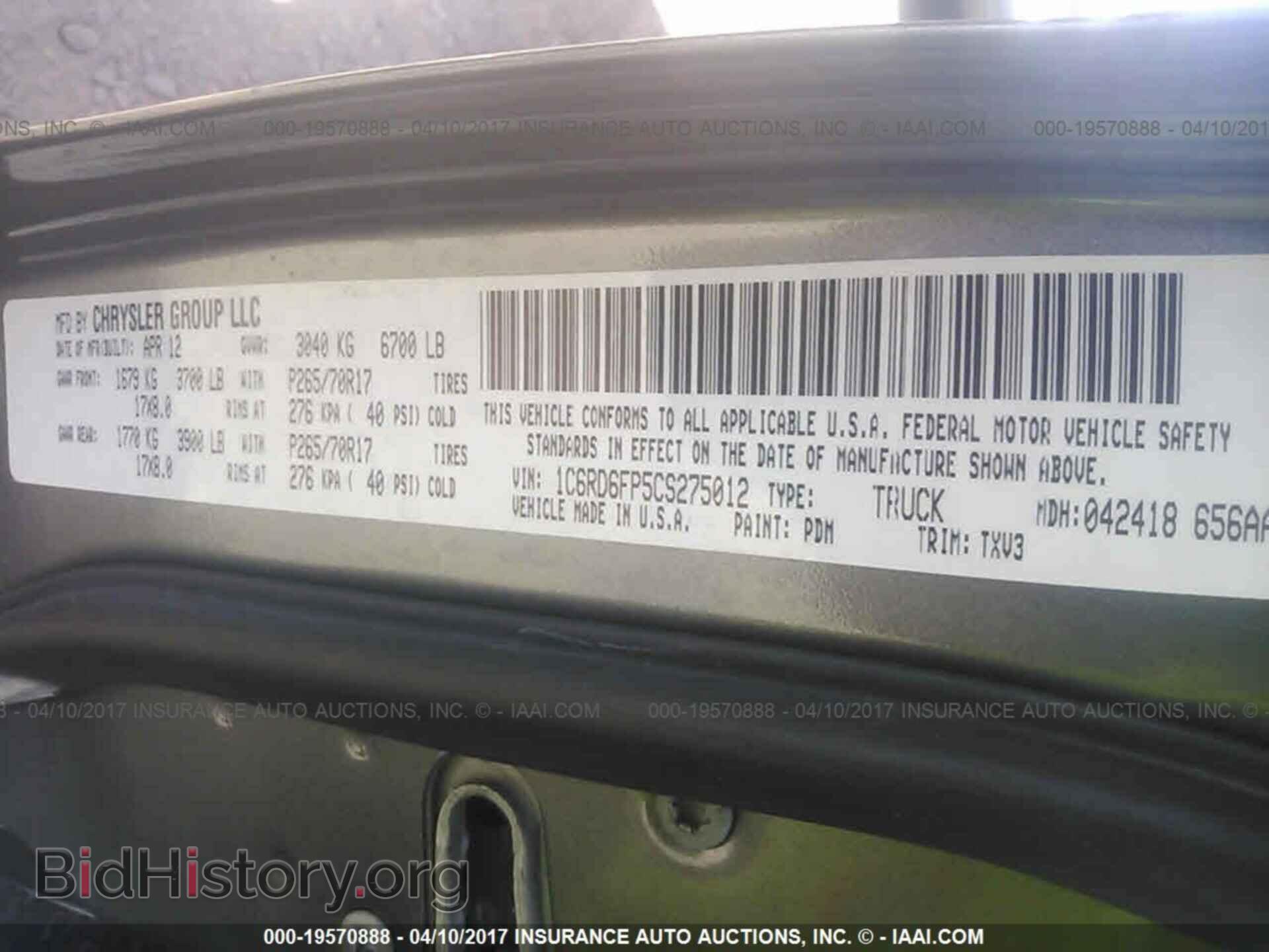 2012 Dodge Ram 1500 - VIN: 1C6RD6FP5CS275012 - Photo 9