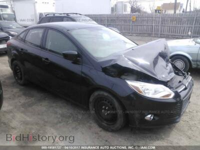 2012 Ford FOCUS, черный — VIN 1FAHP3F20CL132502, IAAI