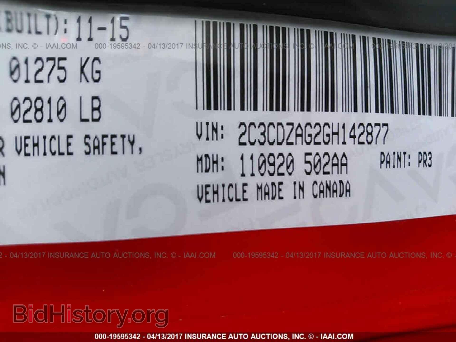 2016 Dodge Challenger - VIN: 2C3CDZAG2GH142877 - Photo 9