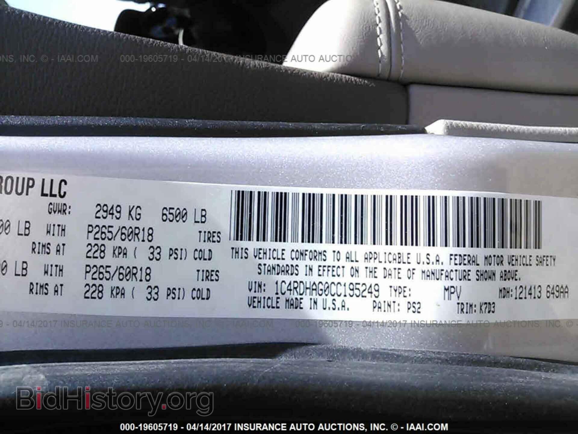 2012 Dodge Durango - VIN: 1C4RDHAG0CC195249 - Photo 9