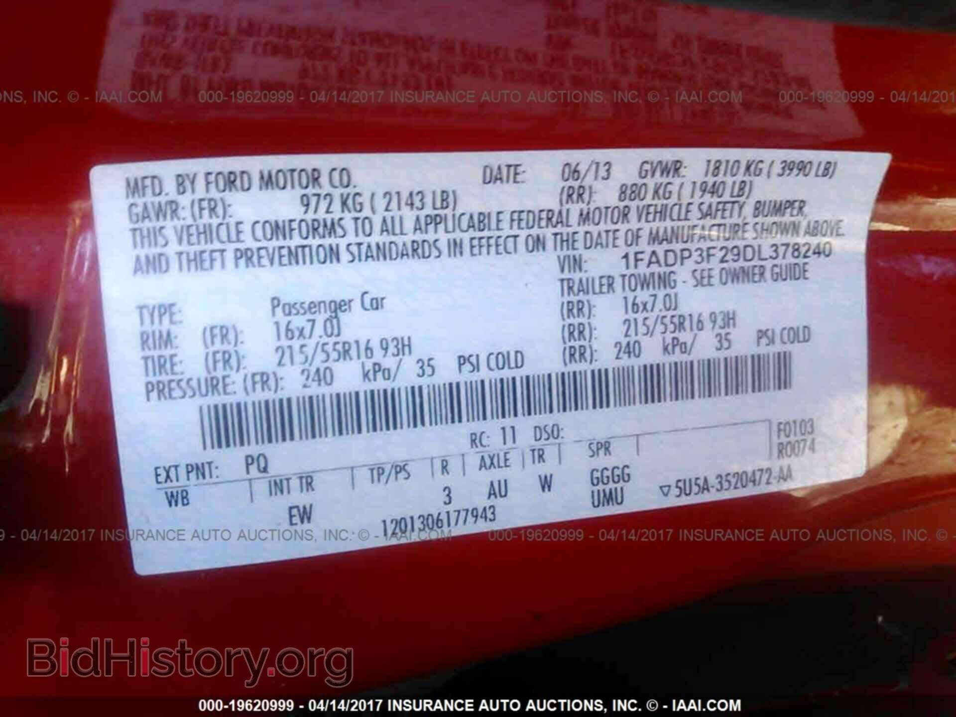 2013 Ford Focus - VIN: 1FADP3F29DL378240 - Фото 9