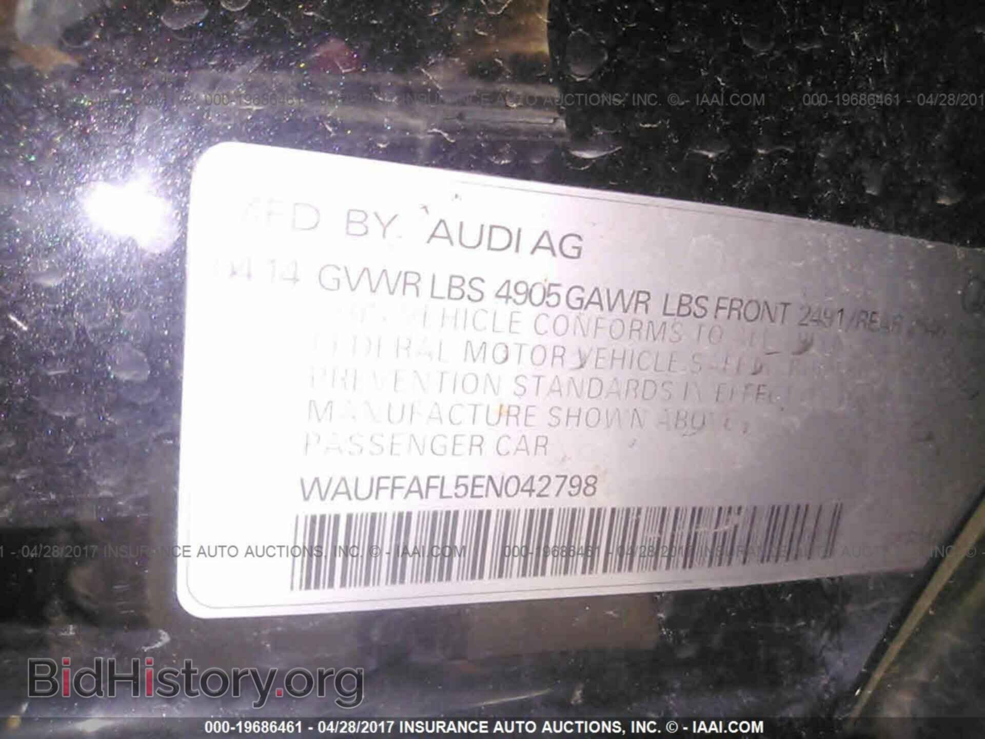 2014 Audi A4 - VIN: WAUFFAFL5EN042798 - Photo 9