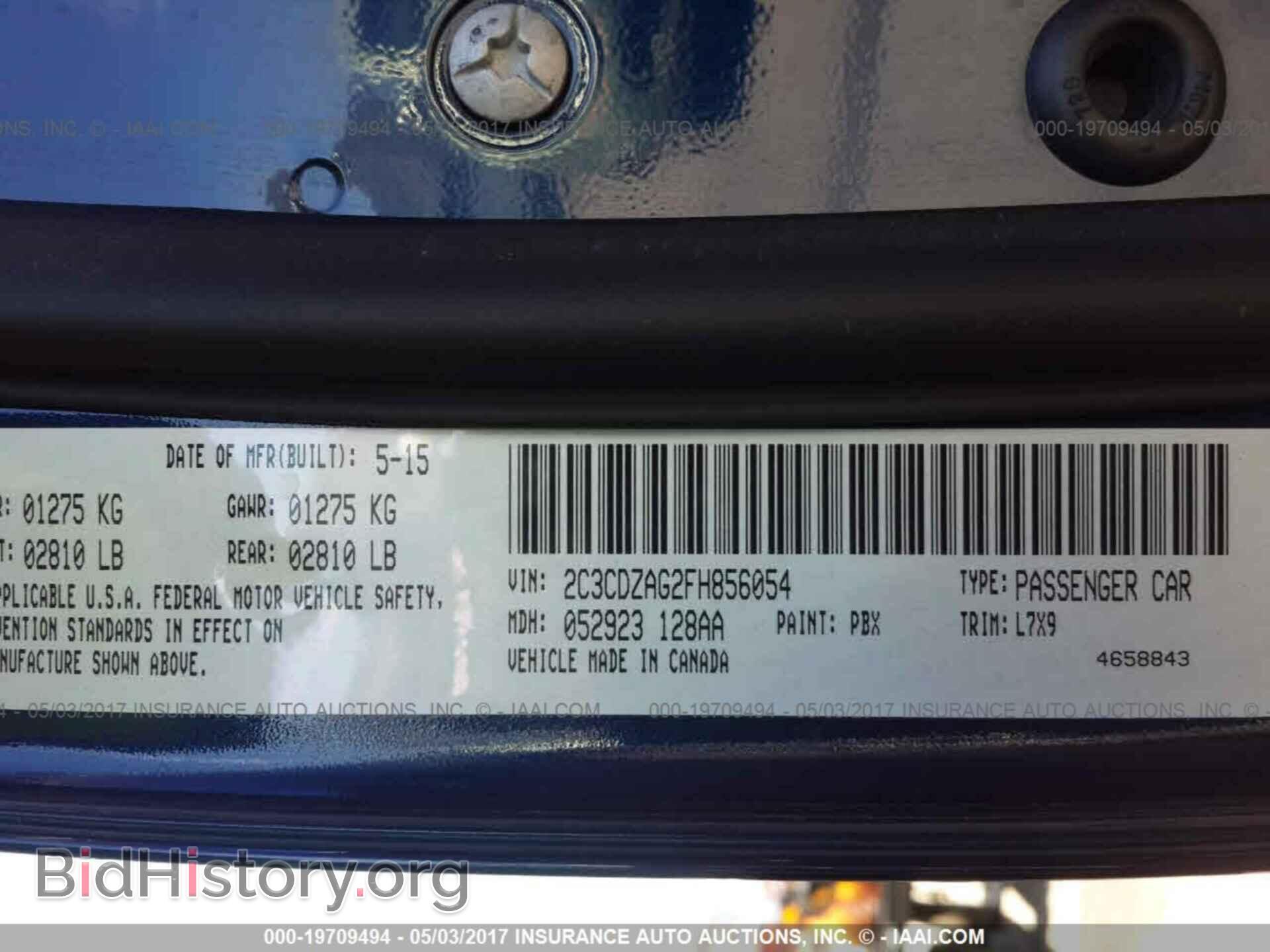 2015 Dodge Challenger - VIN: 2C3CDZAG2FH856054 - Фото 9