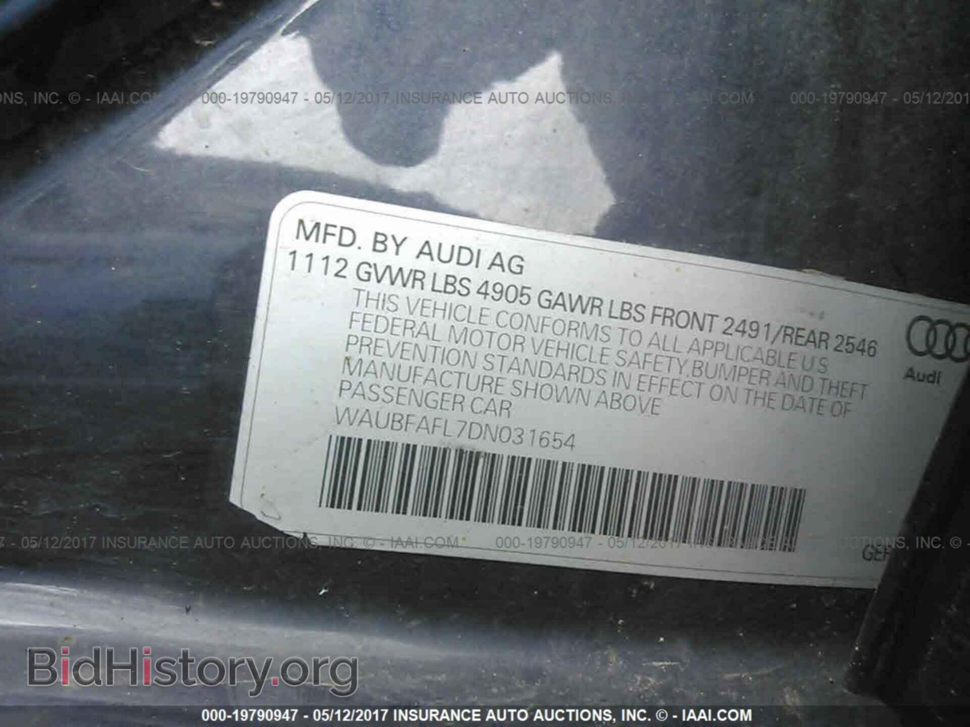 2013 Audi A4 - VIN: WAUBFAFL7DN031654 - Photo 9