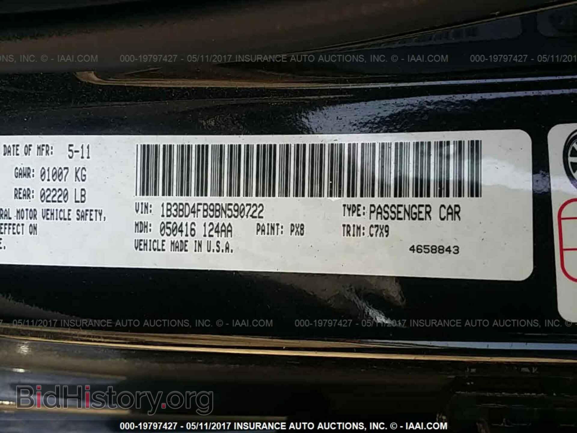 2011 Dodge Avenger - VIN: 1B3BD4FB9BN590722 - Photo 9