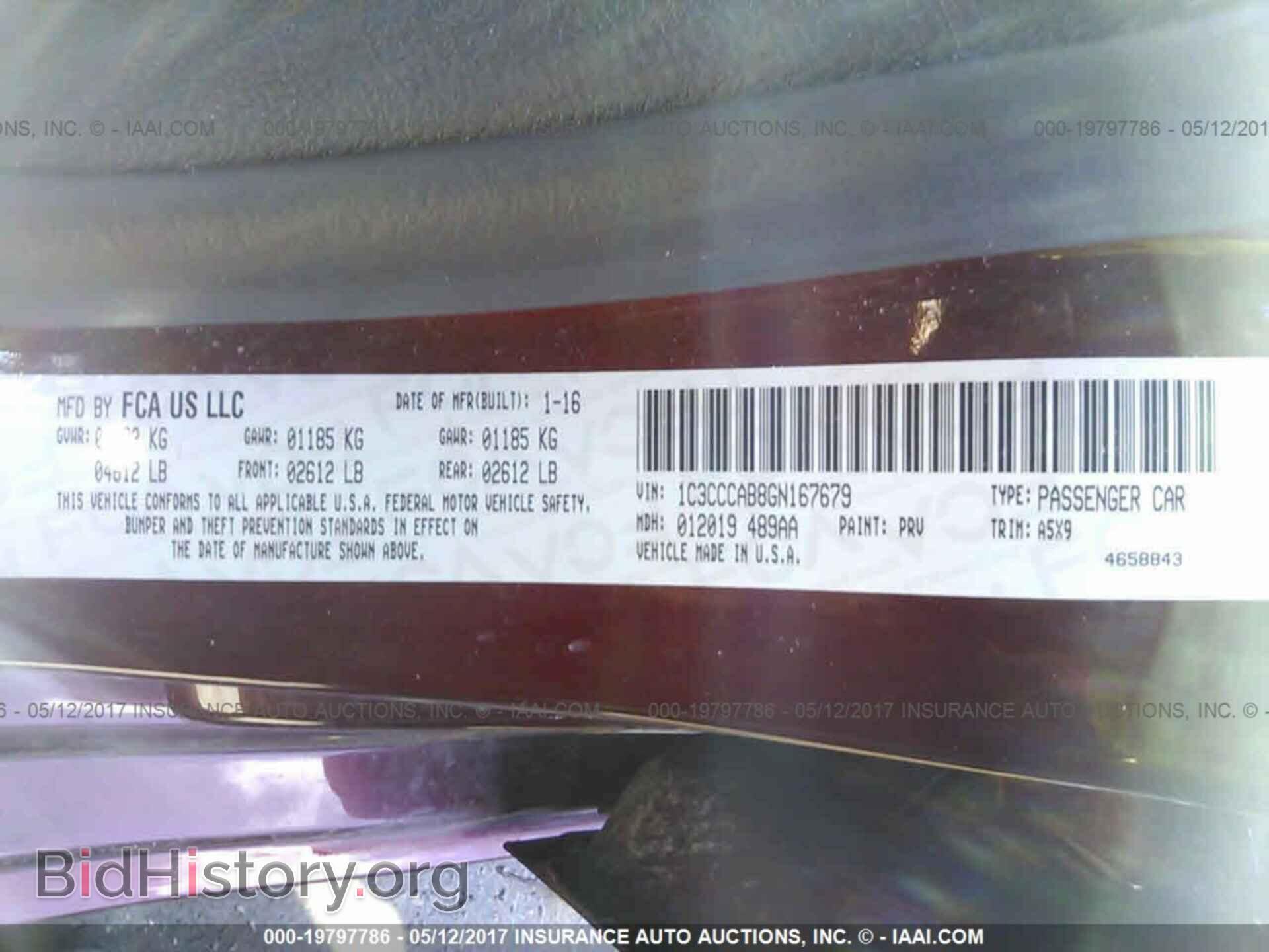 2016 Chrysler 200 - VIN: 1C3CCCAB8GN167679 - Photo 9