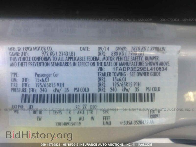 2014 Ford FOCUS (VIN 1FADP3E29EL410834) — photo 9 of 10