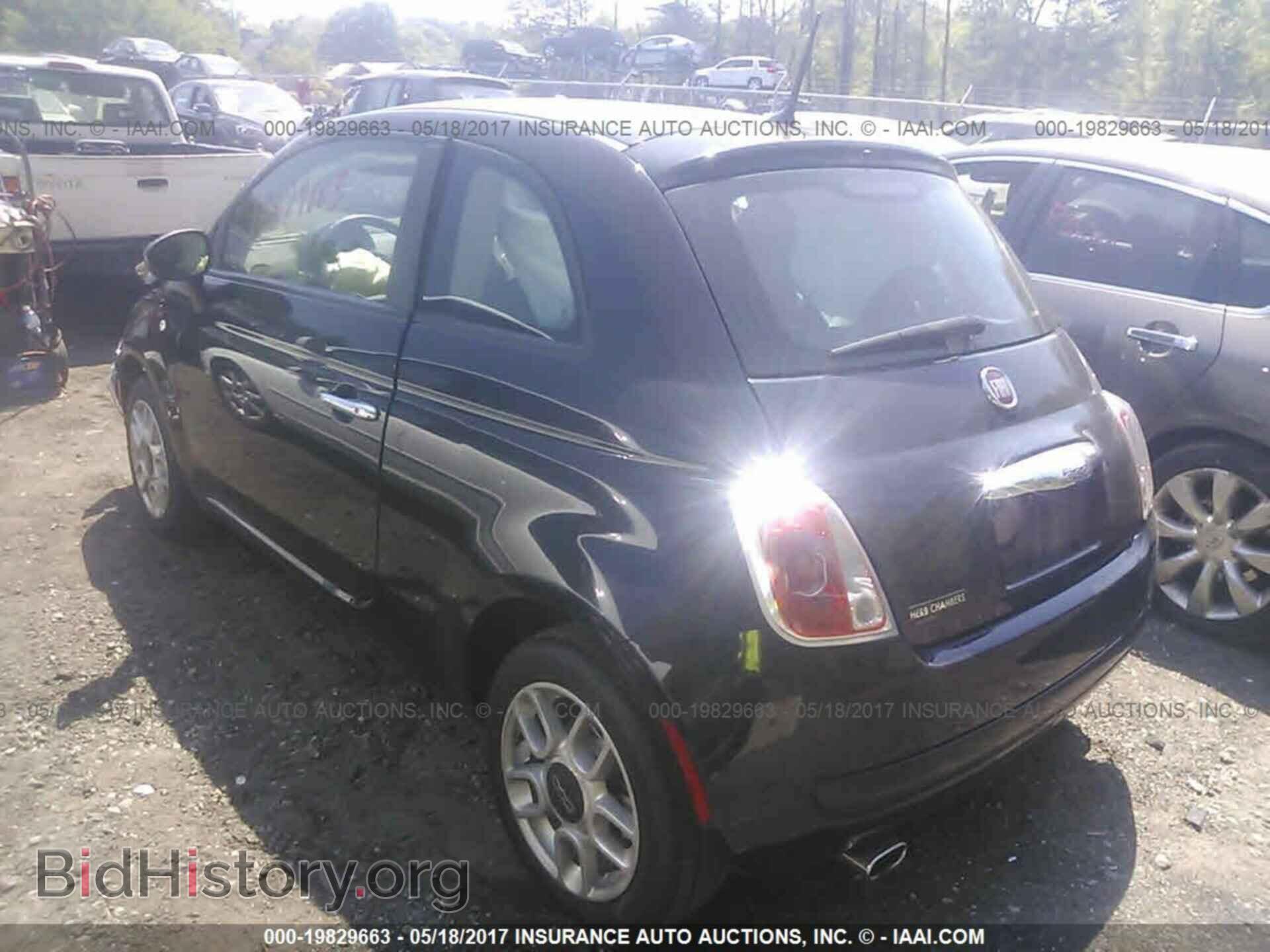 2012 Fiat 500 - VIN: 3C3CFFAR8CT383189 - Фото 3